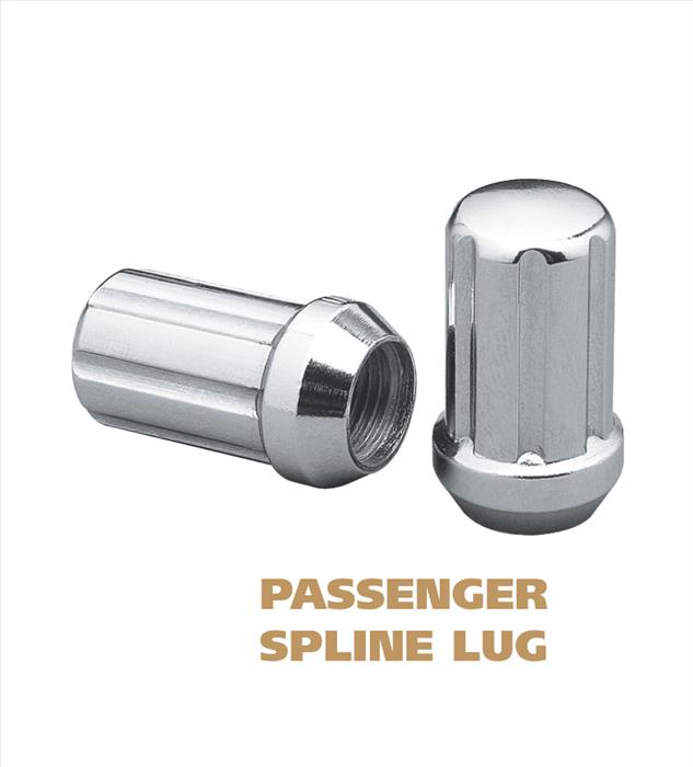 Passenger Spline Lugs - 0.79 Diameter Chrome Plated